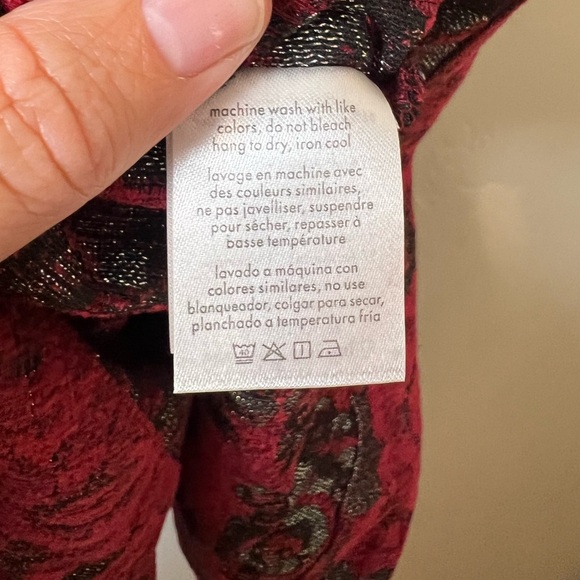 Rachel Parcell Fit & Flare Skirt Brocade Design Lined Size 2 - Picture 8 of 10